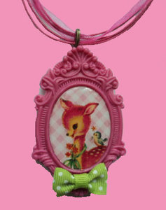 Ketting roze barok 